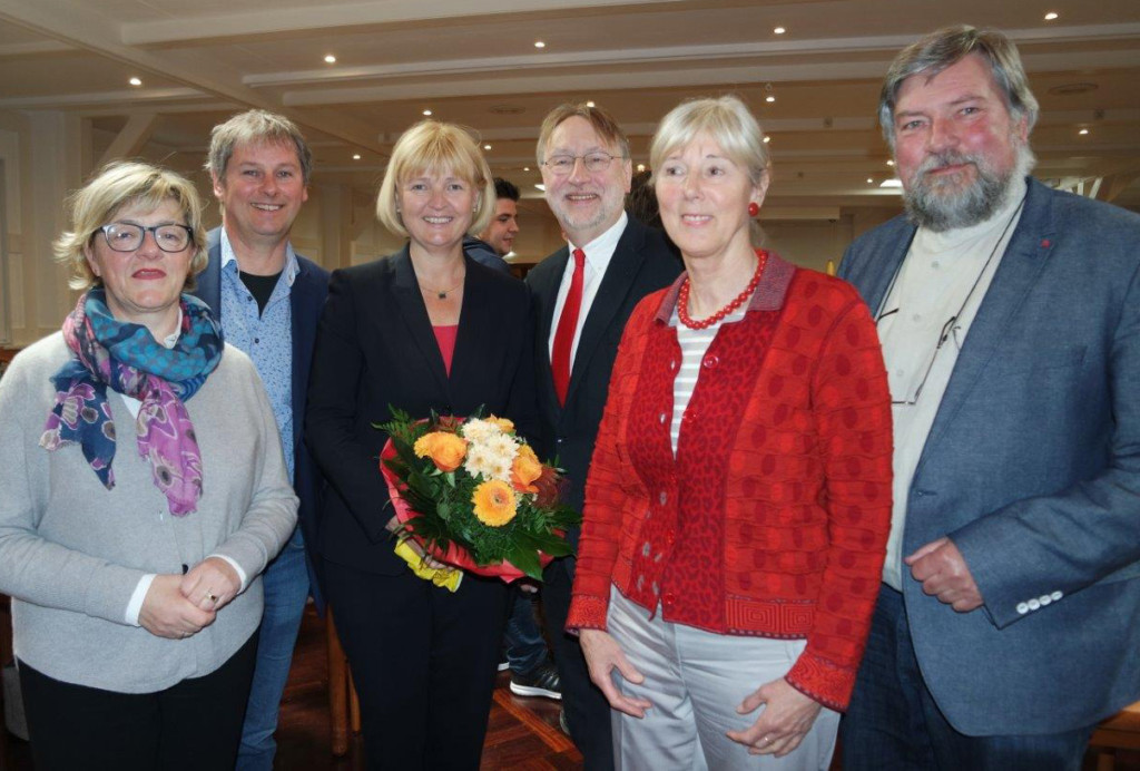 Mitglieder des Vorstandes mit Europaabgeordneten